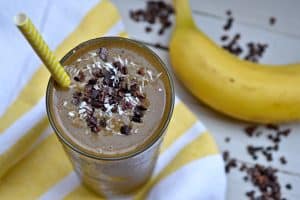 Chocolate Peanut Butter Banana Smoothie