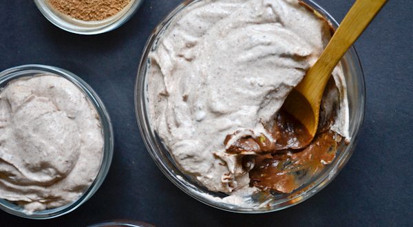 Vegan Chocolate Pudding With Cinnamon Whipped Cream