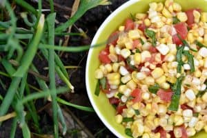 Corn Tomato Basil Salad