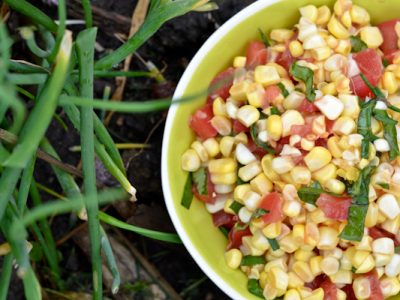 Corn Tomato Basil Salad