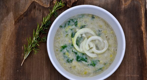 Cream Of Kale & Leek Soup