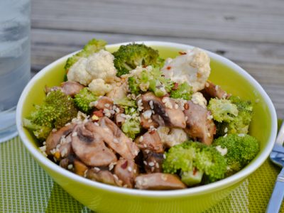 Marinated Mushroom & Broccoli