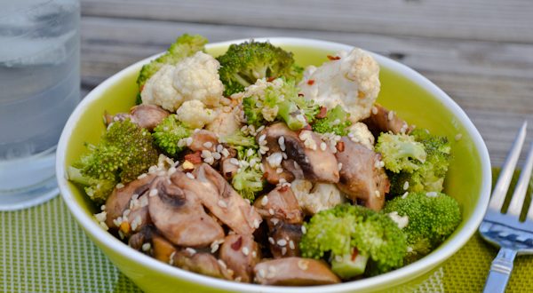 Marinated Mushroom & Broccoli