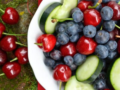 Cucumber Berry Fruit Bowl