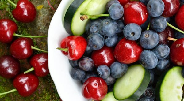 Cucumber Berry Fruit Bowl